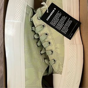 RARE NWT Converse Chuck Taylor All Star Platform Lift Oxford Olive Aura/Egret